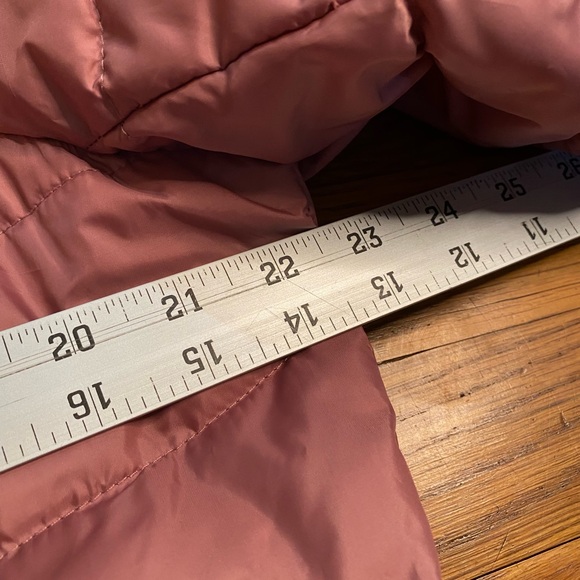 Nuage Long Puffer Jacket – Women’s XL – Rose Pink Hooded Coat - Picture 6 of 11